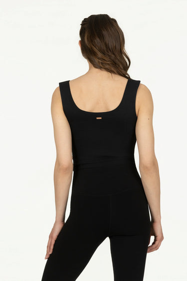 Ansuya Yoga Crop Top - Onyx Black