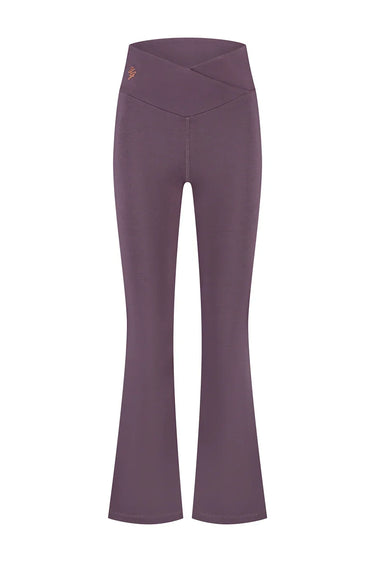 Aura Flared Yoga Sporthose - Berry