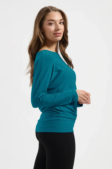 Budhi Longsleeve Yoga Shirt - Riverstone