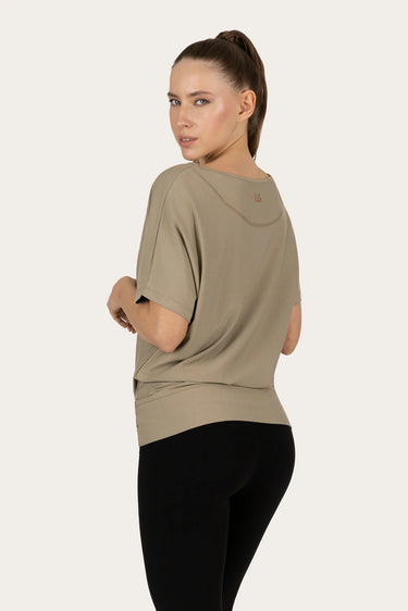 Budhi Short Sleeve Yoga Tee - Fern