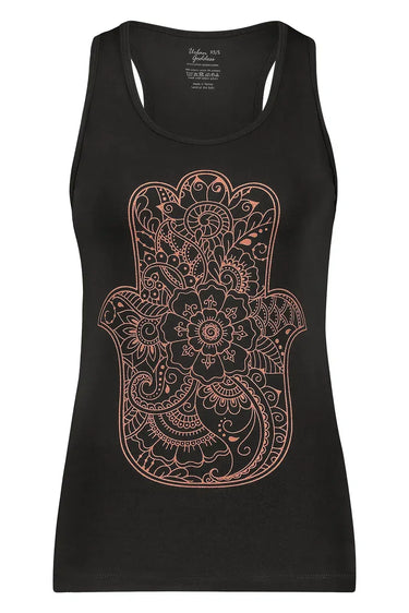 Hamsa Core Yoga Tank - Onyx Black