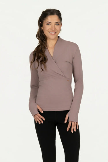Ishtar Longsleeve Yoga Top - Fireclay