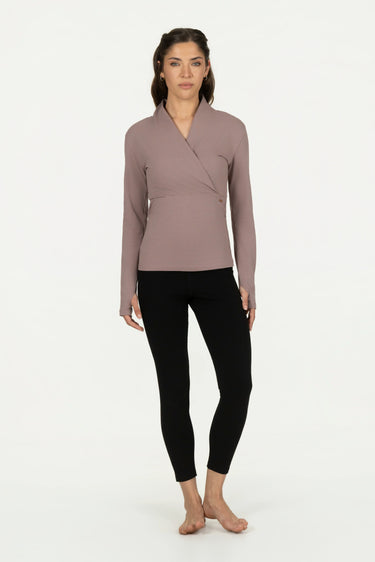 Ishtar Longsleeve Yoga Top - Fireclay