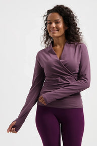 Ishtar Longsleeve Yoga Top - Berry