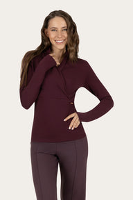Ishtar Longsleeve Yoga Top - Fig