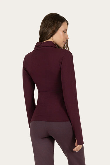 Ishtar Longsleeve Yoga Top - Fig