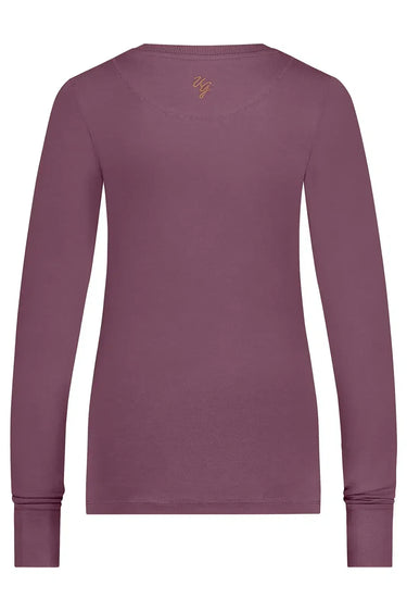 Karuna OM Yoga Langarmshirt- Mauve