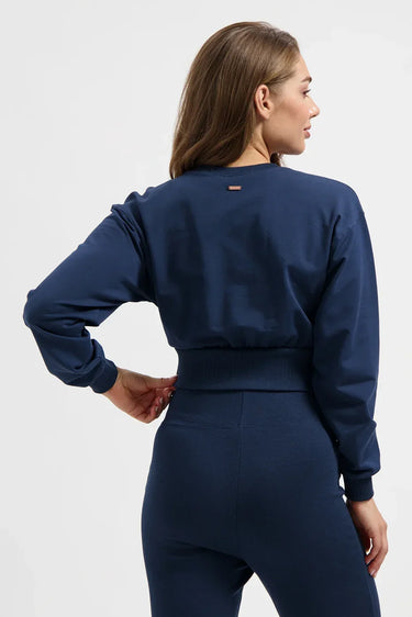 Naya Cropped Yoga Longsleeve - Midnight