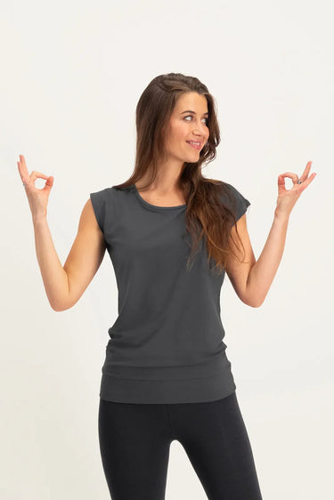 Asana Yoga Tee - Ash