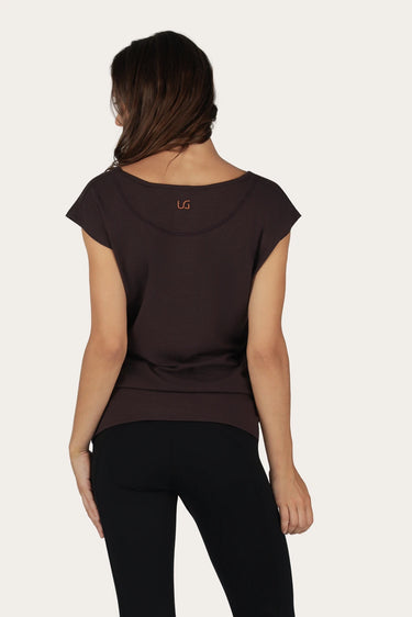 Asana Yoga Tee - Coffee