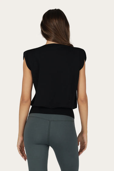 Caela Yoga Top - Onyx Black