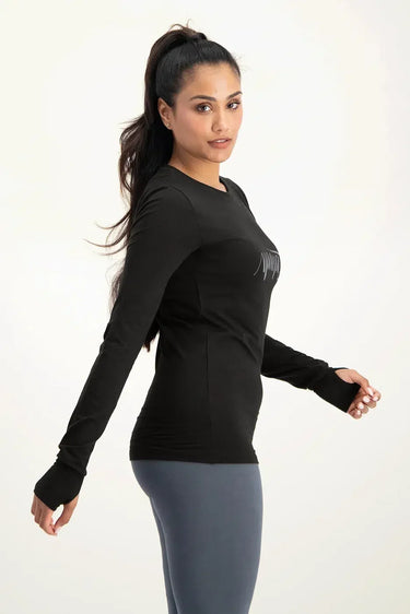 Namaste Core Yoga Longsleeve - Onyx Black