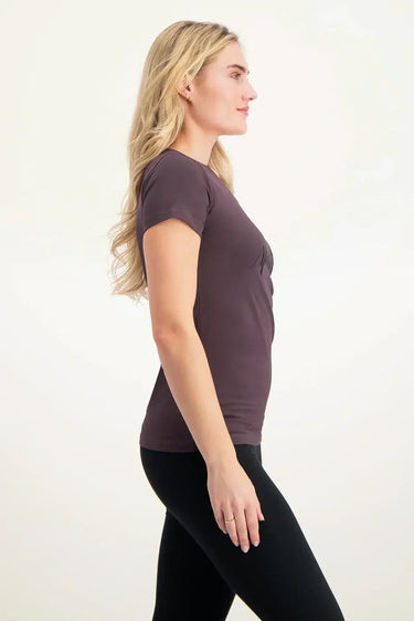Namaste Core Yoga Tee - Berry