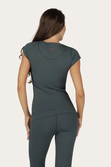 Zefira Yoga Tee - Pinyon